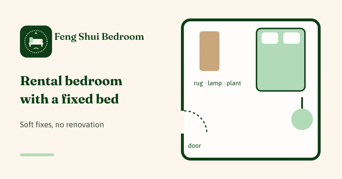Rental Feng Shui Bedroom: What to Do When You Cannot Move the Bed
